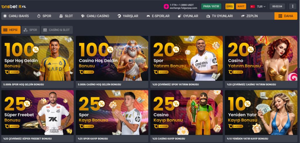 onsbet bonusları